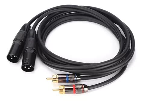 Cabo De Instrumento Jorindo Microfone Dual Xlr Para Dual Rca