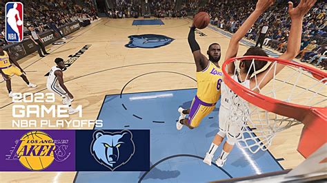 LA Lakers Vs Memphis Grizzlies NBA Playoffs Game 1 Simulation 2K23