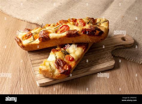 Freshly Baked Focaccia A Flavorful Italian Delight Stock Photo Alamy