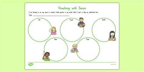 Visualising With All 5 Senses Worksheet Our Senses