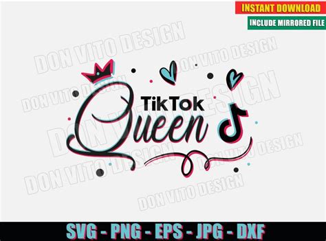 Tik Tok Logo With Crown