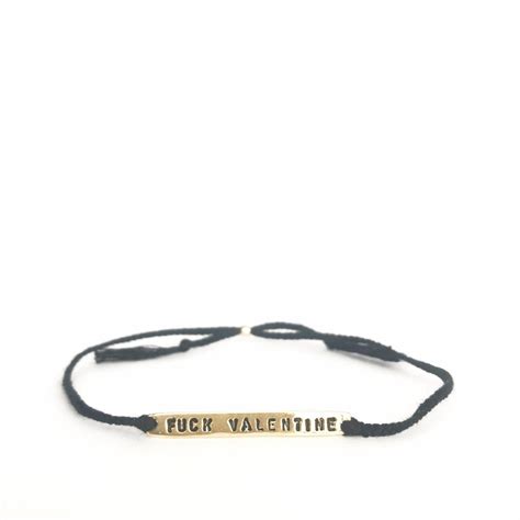 Armbånd Fuck valentine svart Palma store