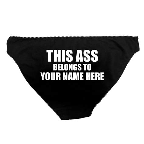 This Pussy Belongs To Any Name Property Of Custom Panties Etsy UK