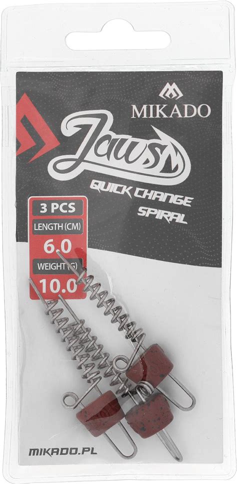 Mikado Jaws Quick Change Spiral 10g 6cm 3szt wkręt do przynęt