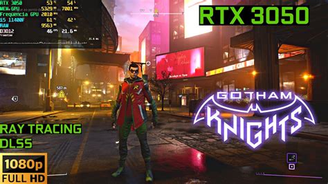 ¹⁰⁸⁰ᵖ⁶⁰ RTX 3050 Gotham Knights Testes de desempenho Ray