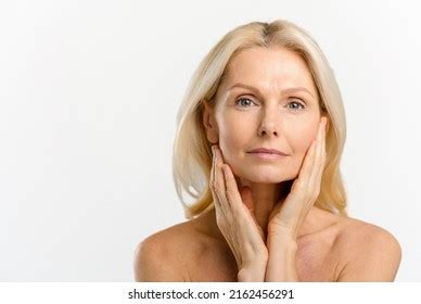 Attractive Middleaged Blonde Woman Looking Camera Stock Photo Shutterstock