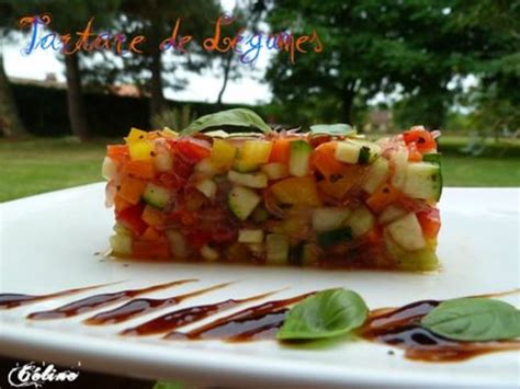 Tartare de dés de légumes frais recette Tartare de Légumes