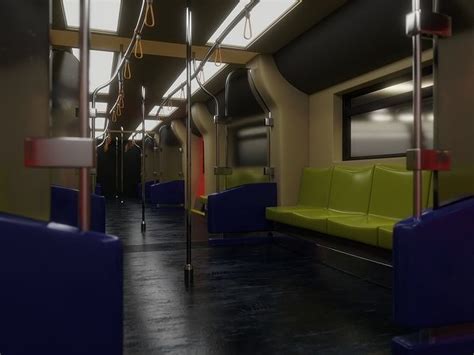 Metro Train Interiors 3d Model Cgtrader