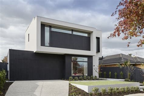 Modern Black and White Home Facade