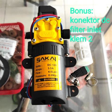 Dinamo Pompa Dc Sakai 12v Dinamao Sprayer Elektrik Soket Drat Lazada