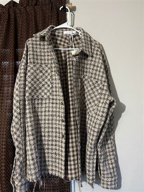 Mnml Mnml Loose Woven Flannel Shirt Grailed