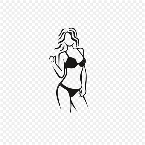 Sexy Women Clipart Vector Sexy Bikini Women Vector Logo Design Woman Clipart Symbol Logo PNG