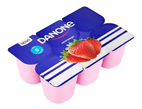 iogurte polpa de morango danone bandeja  mercadolivre