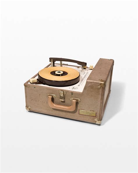 MU131 Frederick Vintage Portable Record Player Prop Rental | ACME Brooklyn