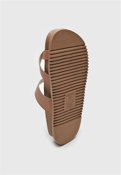 Sandália Flat Beira Rio Fivela Nude Compre Agora Dafiti Brasil