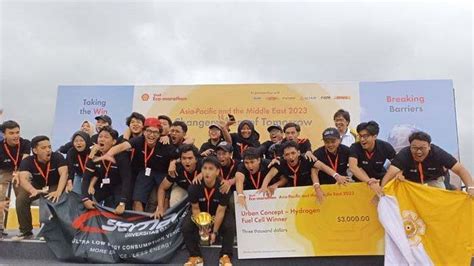 Tim Indonesia Juara Kategori Urban Concept Di Ajang Shell Eco Marathon