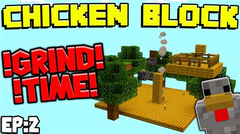 MCPE Chicken Block Ep 2 Expanding Our Island Minecraft Bedrock