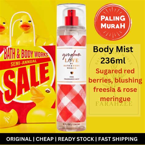 BATH AND BODY WORKS BBW BODY MIST FRAGRANCE MIST BODY SPRAY GINGHAM LOVE Shopee Malaysia