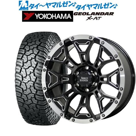 HOT STUFF オフロードタイヤ ホイール 本セット ホットスタッフ バークレイハードロック エルバート ヨコハマ GEOLANDAR
