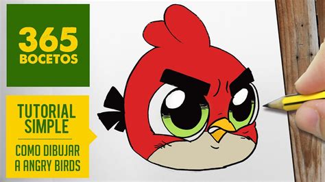 Como Dibujar Al Angry Bird Rojo Kawaii Paso A Paso Dibujos Kawaii