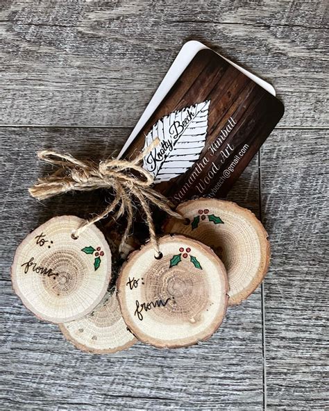 Re-useable Wooden Gift Tags – Knotty Beech