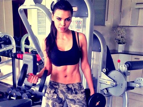 Actress Sherlyn Chopra Hot Sexy Curves Swimwear Bikini