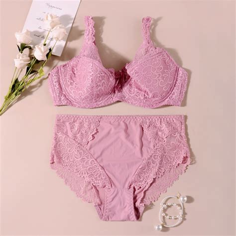 Softrhyme Bra And Panty Set Sexy Lace Lingerie Underwear Adjustable Bra Knickers Panty Lingeries