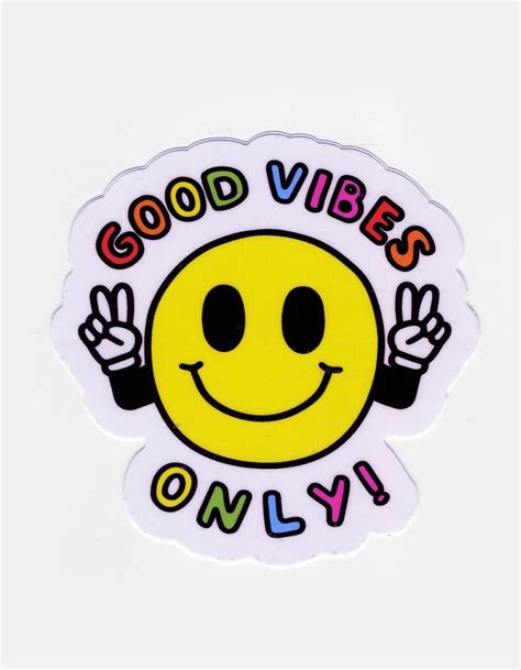 Stickie Bandits Good Vibes Only Sticker Multi Tillys