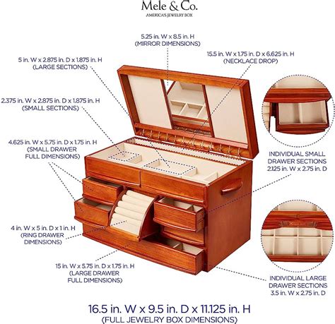 Mele Co Brigitte Wooden Jewelry Box By Mele Co