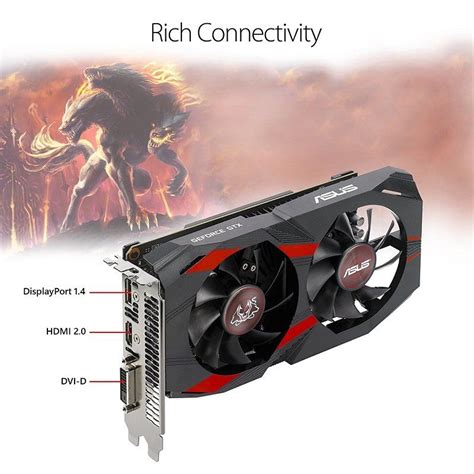 Placa De Vídeo Geforce Gtx 1050 Ti Cerberus Gtx1050ti O4g Asus