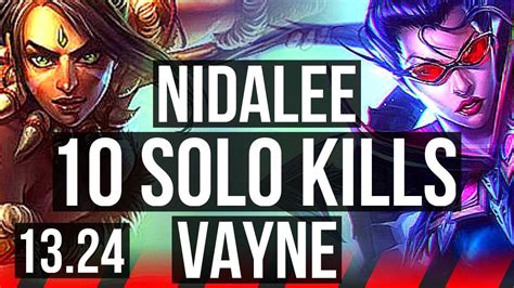 Nida Vs Vayne Top 10 Solo Kills 600 Games Legendary 1235 Na