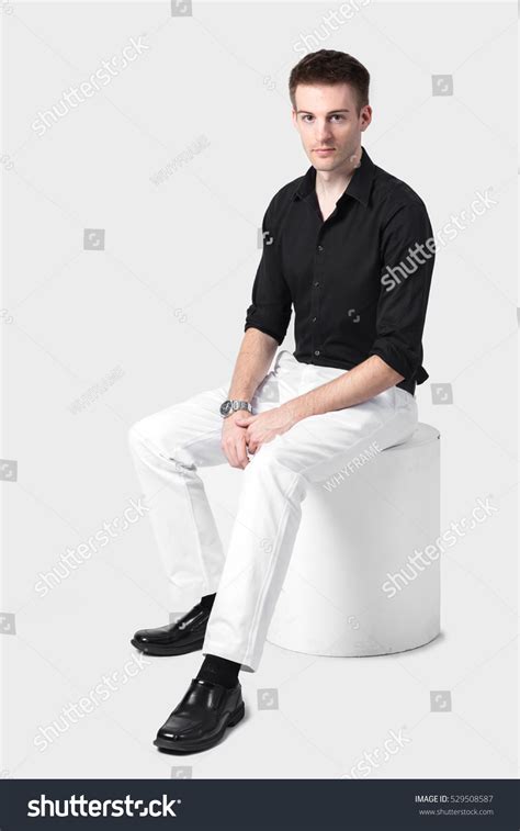 White Pant Man Over Royalty Free Licensable Stock Photos