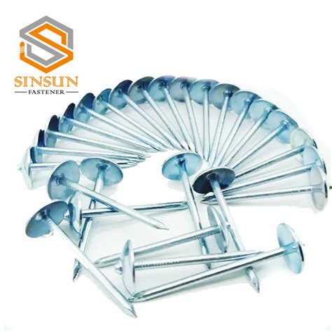 Wholesale Galvanized Umbrella Head Roofing Nail With Smooth Shank