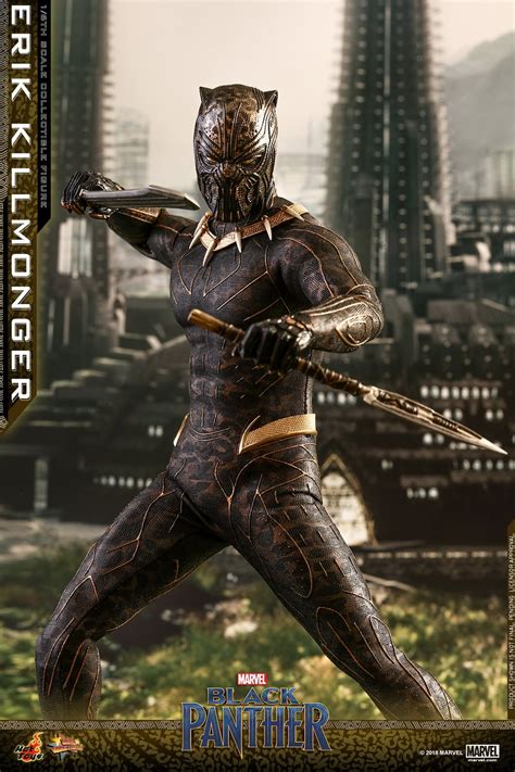Hot Toys Marvel S Black Panther Th Scale Erik Killmonger Figures