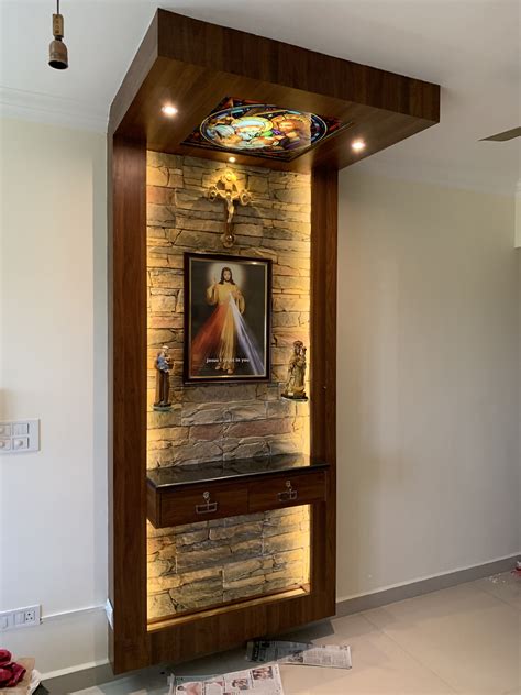 altar unit  stone background altar design home altar catholic