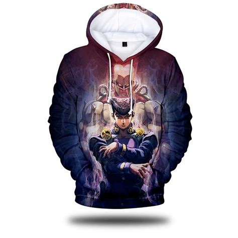 Jjba Hoodies Jjba Hoodie Josuke And Crazy Diamond Jjfr2008 ®jjba Merch