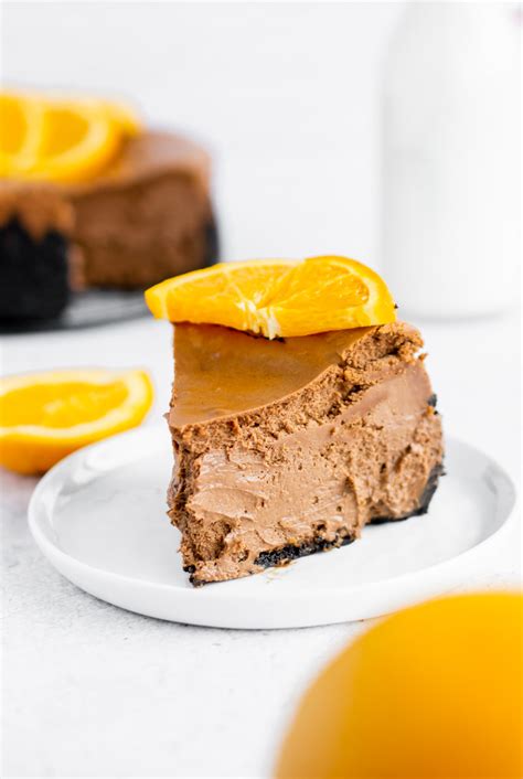 Chocolate Orange Cheesecake - fitandfull.ca