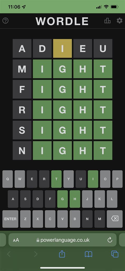 Akilan on Twitter: "Wordle 226 X/6 ⬛⬛🟨⬛⬛ ⬛🟩🟩🟩🟩 ⬛🟩🟩🟩🟩 ⬛🟩🟩🟩🟩 ⬛🟩🟩🟩🟩 ⬛🟩🟩🟩🟩