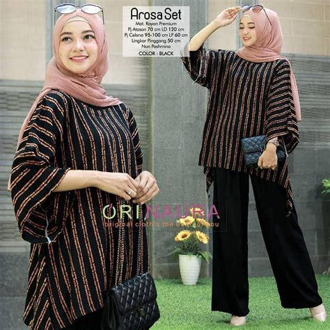 Jual Setelan Baju Hamil Setelan Tunik Dress Emira Set Jumbo One Set