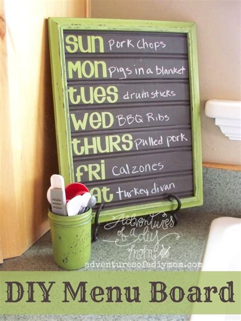 DIY Chalkboard Menu Board | Home and Heart DIY