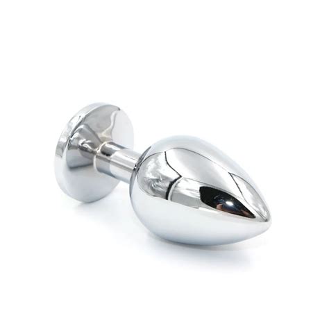 Stainless Steel Jewel Butt Plug Anal Sex Toy For Gay Men