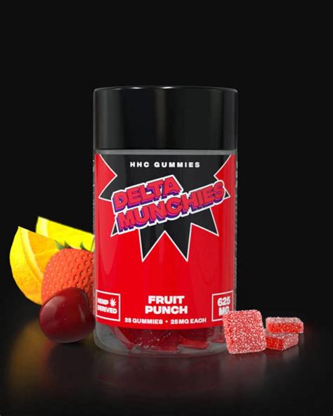 Delta Munchies Fruit Punch Hhc Gummies Mg Stk