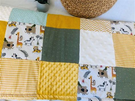 Large Baby Sensory Awakening Mat Jungle Patchwork Montessori