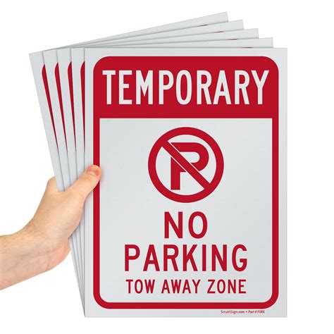 Temporary No Parking Signs | Free Shipping