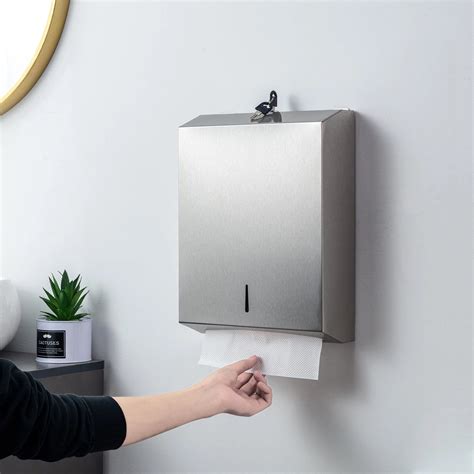 Paper Towel Dispenser Wall Mount Commercial c-fold/Multi-fold/Tri-fold