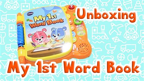 Unboxing Vtech Baby My 1st Word Book 電子英文學習書開箱 Youtube