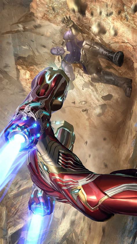 Avengers Endgame Iron Man Vs Thanos Hd Phone Wallpaper Pxfuel