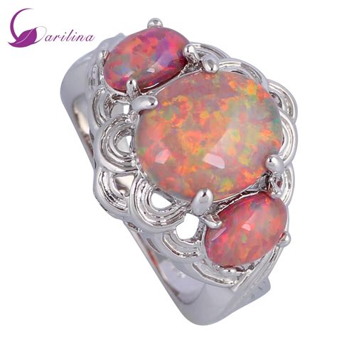 High Quality 925 Sterling Silver Overlay Fashion Rings For Women Brown