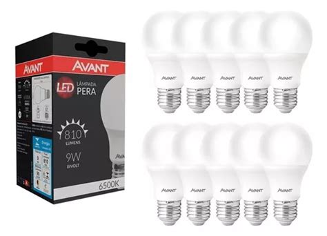 Kit L Mpada Led W Branco Frio Bulbo Avant Luz Fria K Cor Da Luz