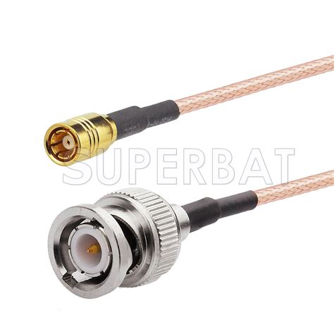 SMB Plug To BNC Male Cable Using RG178 Coax